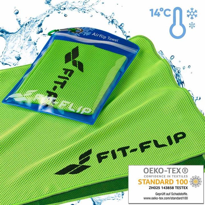Image du produit Fit-Flip Airflip Towel Kühlhandtuch Mikrofaser mit Tasche 100x30cm (100 x 30 cm)