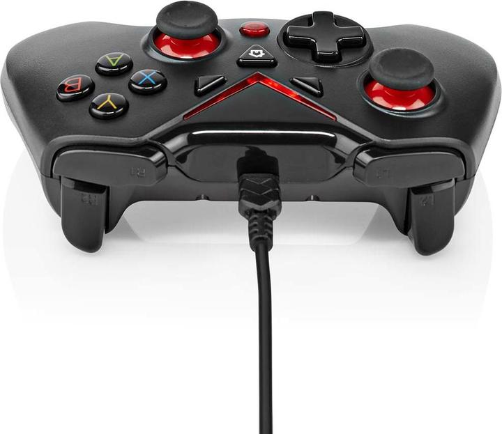 Actual product image Nedis Gamepad | USB Type-A | Power supply via USB | PC | Number of buttons: 12 | Cable length: 1.60 m (PC)
