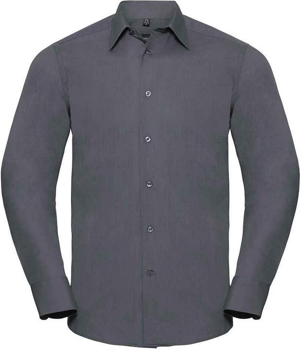 Actual product image Russell Mens Poplin Tailored Long-Sleeved Shirt (XL)