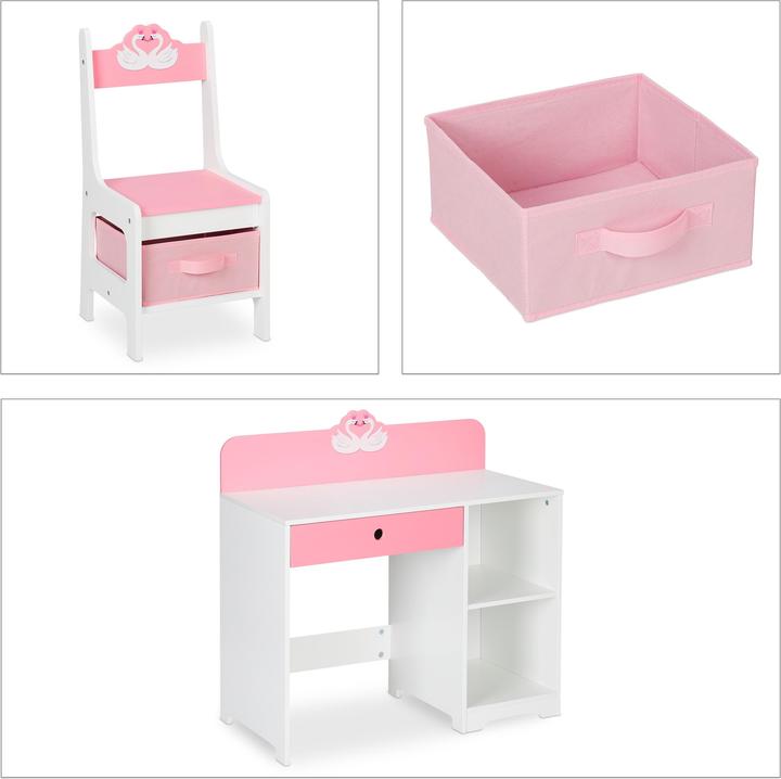 Immagine prodotto Relaxdays Scrivania per bambini (80 x 40 x 79,5 cm)