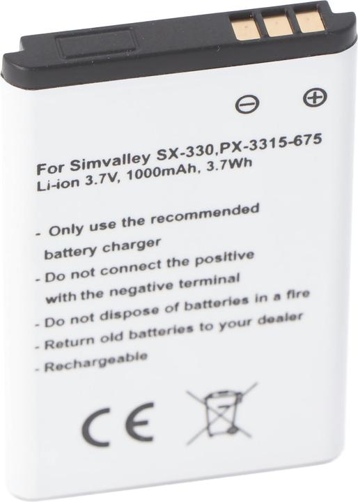 Immagine prodotto AccuCell Akku Simvalley SX-330, PX-3315-675