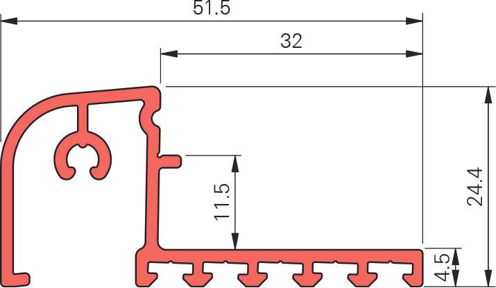 Produktbild BKV Wetterschenkel ROTO Eifel TB, Komfort MD III