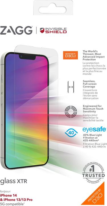 Actual product image Zagg Glass XTR (1 Piece, Apple iPhone 13, Apple iPhone 13 Pro)