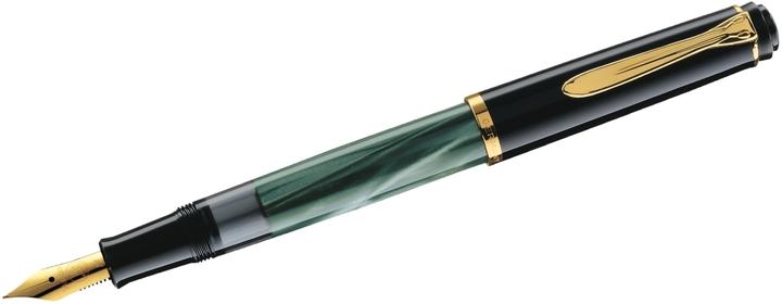 Actual product image Pelikan Fountain pen (Green, Gold, Black, Marble color, 1 x)