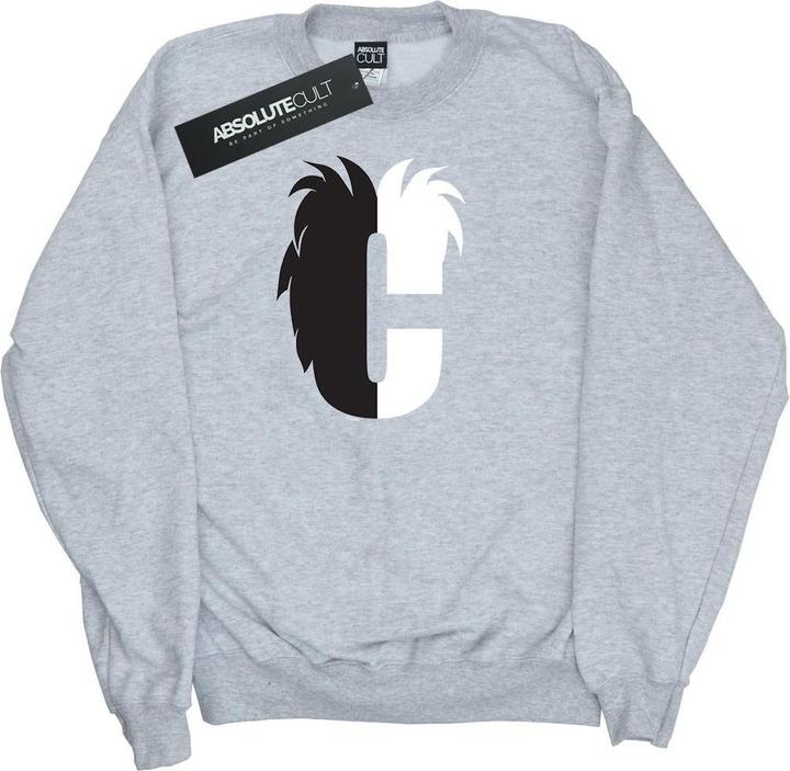 Produktbild Disney Alphabet C Is For Cruella De Vil Sweatshirt Mädchen (140, 146)