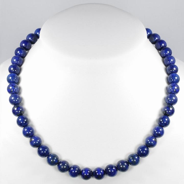 Actual product image Bijouteria Stone necklace (Stainless steel, Lapis lazuli, 60 cm)
