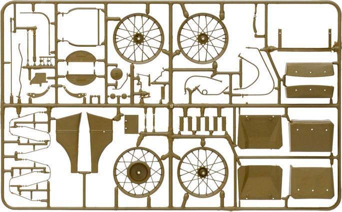 Actual product image Italeri US Army WWII Motorcycle WLA 750