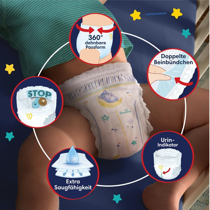 Image du produit Pampers Baby-Dry Night Pants (Taille 4, Pack, 40 pièce(s))