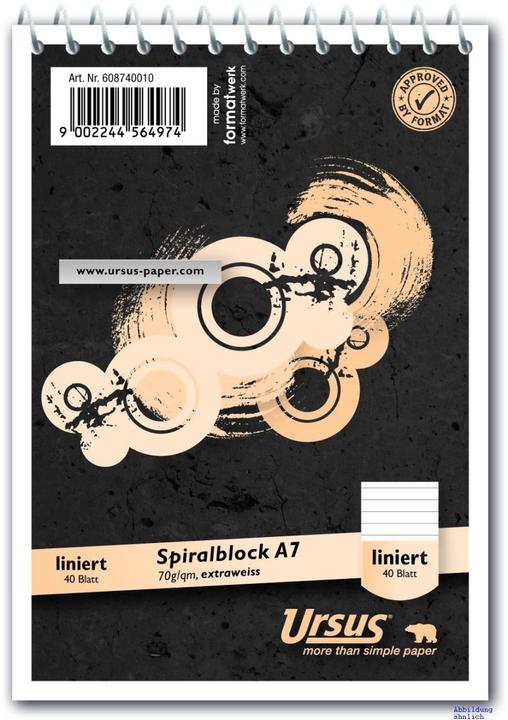 Image du produit Ursus Bloc à spirales (A7, À rayures)