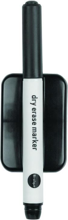 Bi-Office Drywide Marker + Magnetic Eraser (Schwarz, 3 mm, 1 x)