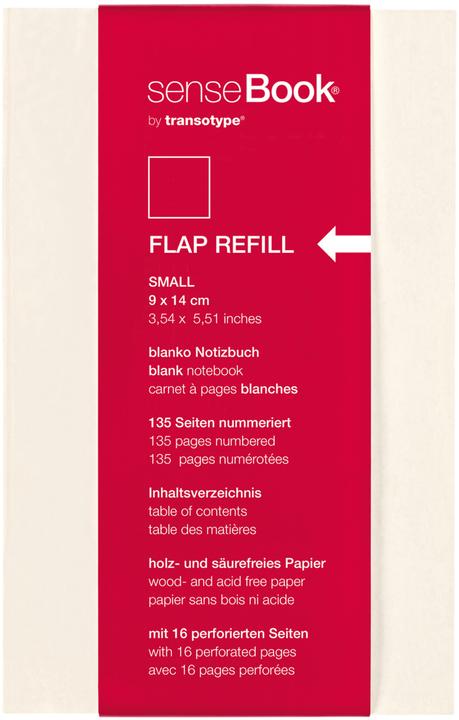 Image du produit Transotype senseBook FLAP REFILL (A6, À rayures, Non contraignant)