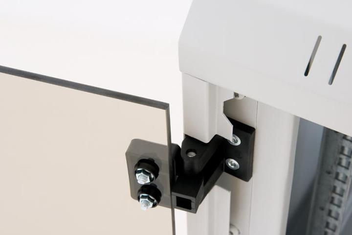 Actual product image Triton RBA-18-AD6-CAX-A1 - Wall-mounted 19" cabinet, 2-sectioned, 18 HU, 615 mm depth (10.86 RU, 19 inch rack)