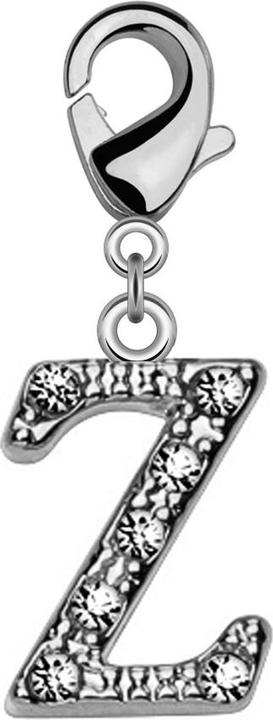 Produktbild Star Piercing Anhänger mit Kristall Buchstabe Z (Messing)