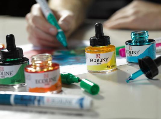 Produktbild Talens Deckfarbe Ecoline 30ml (Rotbraun, 30 ml)