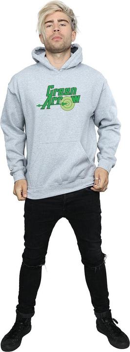 Actual product image Mens Green Arrow Text Logo Hoodie (3XL)