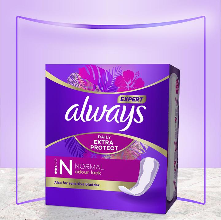 Actual product image Always Expert Daily Extra Protect (64 x, Panty liners)