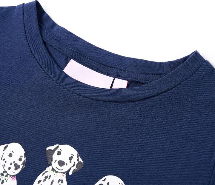 Produktbild VidaXL Kinder-T-Shirt Marineblau 140,Material: 95 % Baumwolle. 5 (140)