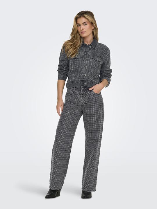 Image du produit Only ONLHUDSON Mittlere Taille Weiter Beinschnitt Jeans Jeans mit weitem Bein (25)