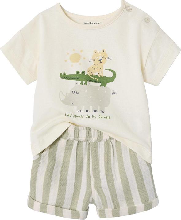Produktbild Vertbaudet Baby-Set: T-Shirt & Shorts mit Streifenmuster (68)
