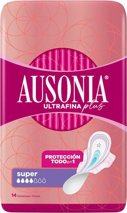 Produktbild Ausonia ULTRAFINA PLUS compresas super alas 14 u (14 x, Damenbinden)