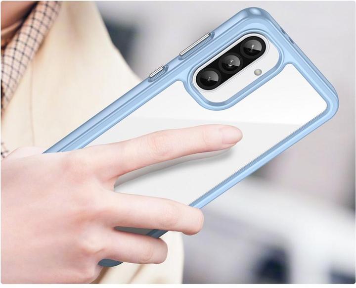 Produktbild Hurtel Back panel cover Outer Space Case for Samsung Galaxy A56 Cover with Flexible Frame - Blue (Samsung Galaxy A56)