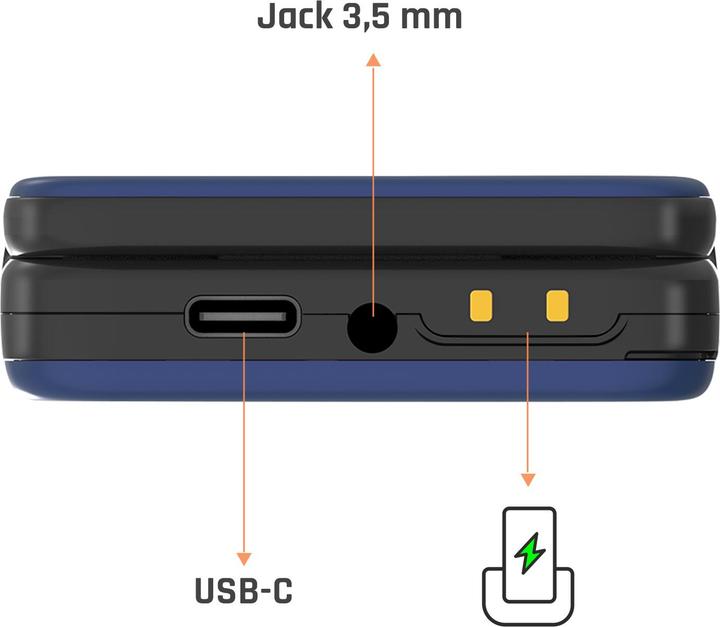 Image du produit Myphone FLIP LTE czarny (2.80", 1.30 Mpx, 4G)