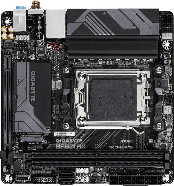 Image du produit Gigabyte B650I AX (AM5, AMD B650, Mini-ITX)