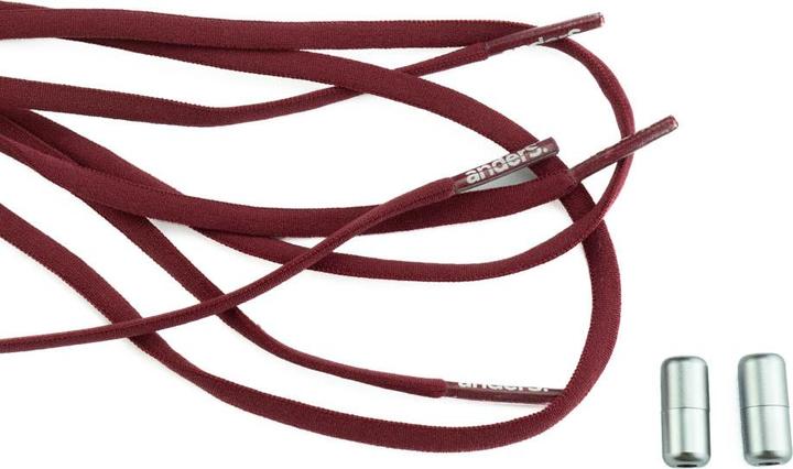 Produktbild Anders. Schnürsenkel elastisch mit Schraubverschluss Bordeaux