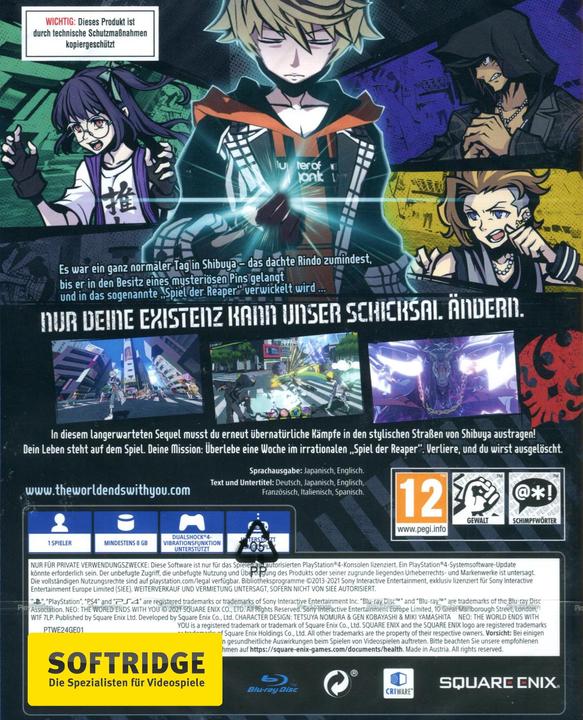 Produktbild Square Enix NEO: The World Ends With You (PS4, Multilingual)