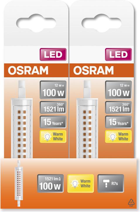 Produktbild Osram Led Slim Line R7S (R7s, 12 W, 1521 lm, 1 x, E)