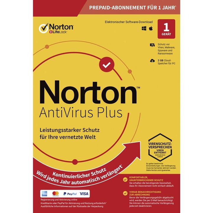 Immagine prodotto Norton AntiVirus Plus (1 Utente, 12 mesi)