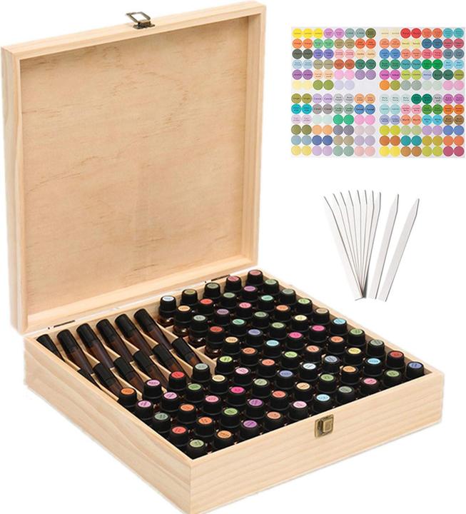 Image du produit Rose Flower Organisateur d'huile essentielle (35 x 35 x 9 cm)