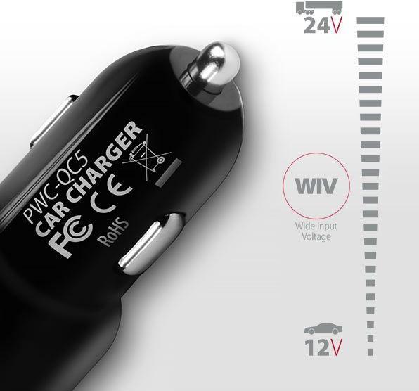 Immagine prodotto Axagon PWC-QC5 - auto - accendisigari - 12 V - nero