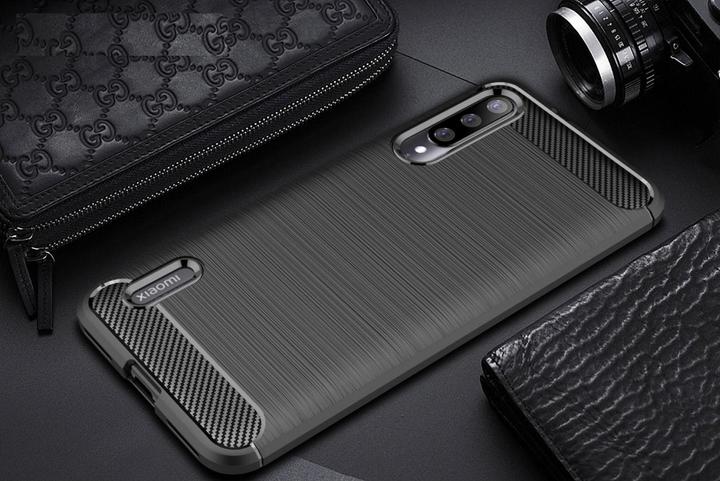 Immagine prodotto Screenguard Xiaomi Mi A3 Scafo Carbonio Spazzolato Morbido TPU (Mi A3)