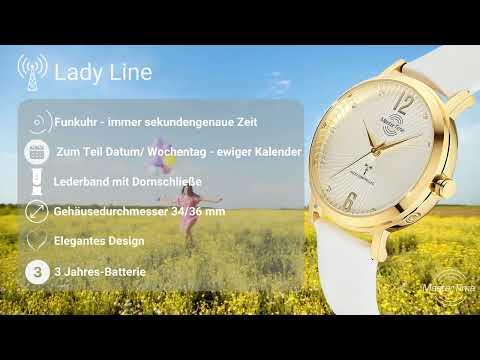 Produktbild Master Time MTLA-10344-14M Funk Lady Line 34mm 3ATM (Funkuhr, 34 mm)