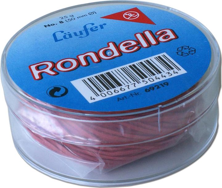 Produktbild Läufer L„ufer Gummiringe RONDELLA in Dose, rot, 25 mm, 25 g (1 Stk.)