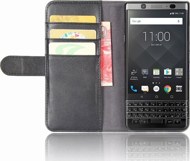 Produktbild MU Classic Handyhülle aus echtem Spaltleder (Blackberry KEYone)
