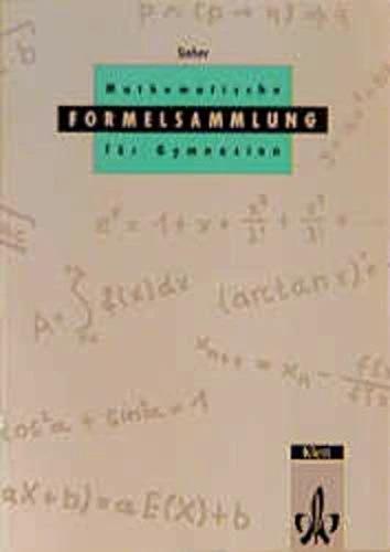 Produktbild Mathematische Formeln. Formelsammlung Ausgabe M (Deutsch, Ernst Klett Verlag, 1992)