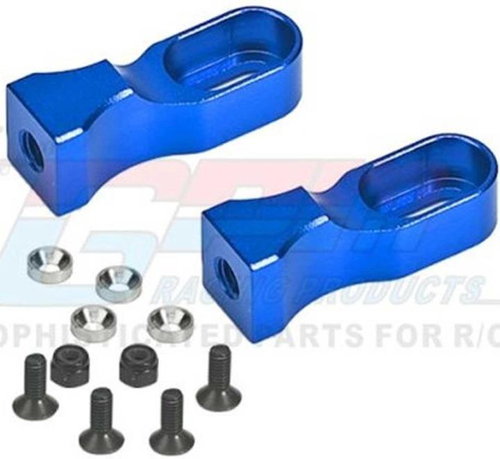 GPM Aluminium Servobefestigung blau Tamiya TT01