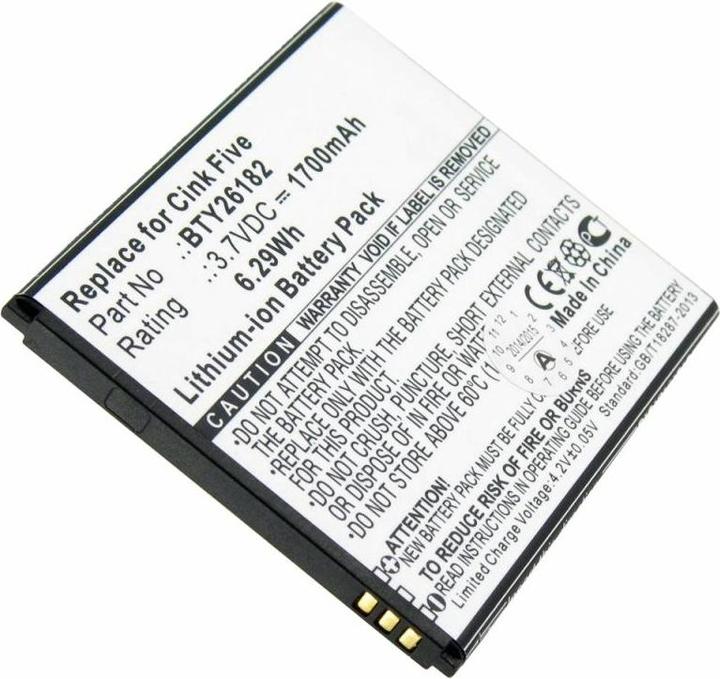 Produktbild AccuCell Akku MOBISTEL Cynus T5, BTY26182, BTY26182Mobistel/STD