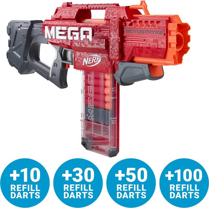 Hasbro NERF - MEGA MotoStryke mit zusätzlichen Darts