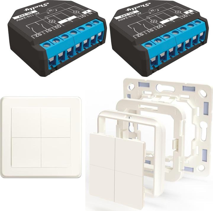 Produktbild Shelly Rollladensteuerung Starter Kit, 2er Set, Gira & Merten