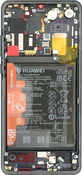 Immagine prodotto Huawei Unità display + cornice + batteria P30 Pro (nuova versione) nero 02354NAC