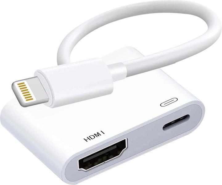 Produktbild Max Excell Lightning auf HDMI + USB-C Adapter (Lightning, 1 cm)