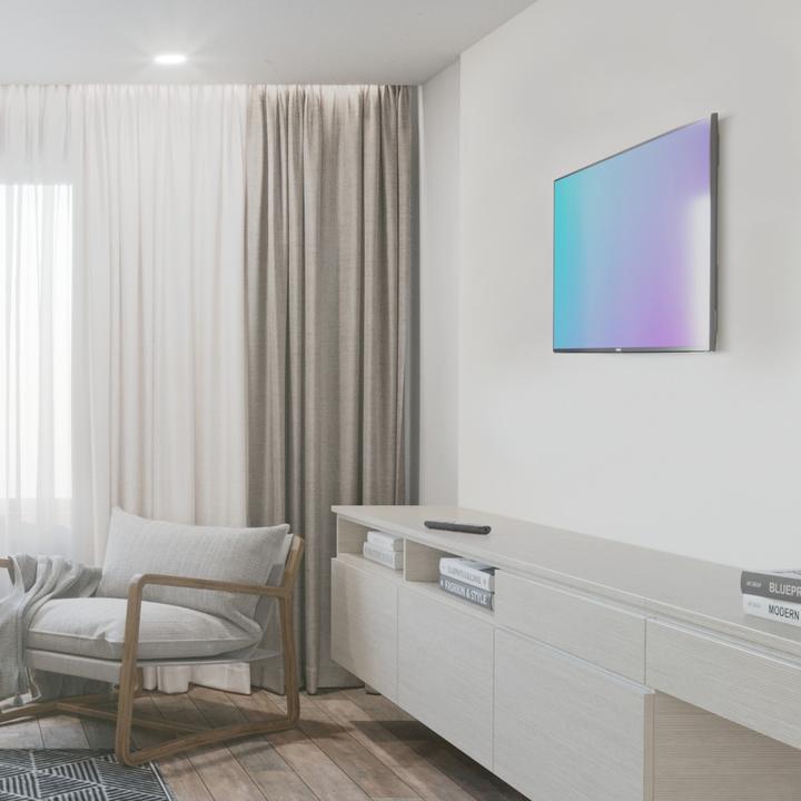 Immagine prodotto Hama Staffa da parete per TV, rigida, 305 cm (120") fino a 100 kg, distanza dalla parete 2,8 cm (Muro, 120", 100 kg)