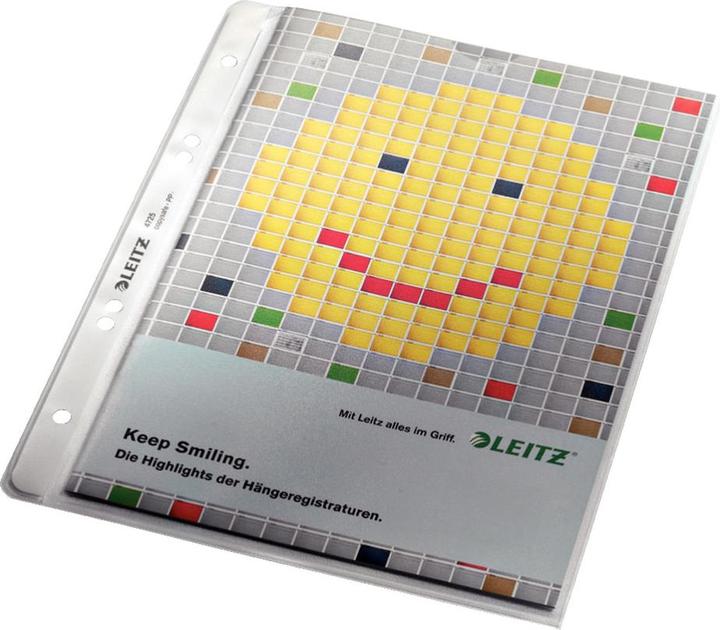 Produktbild Leitz Prospekthüllen A5 130my PP farblos Premium Packung 100 Stück (A5, 100 x)