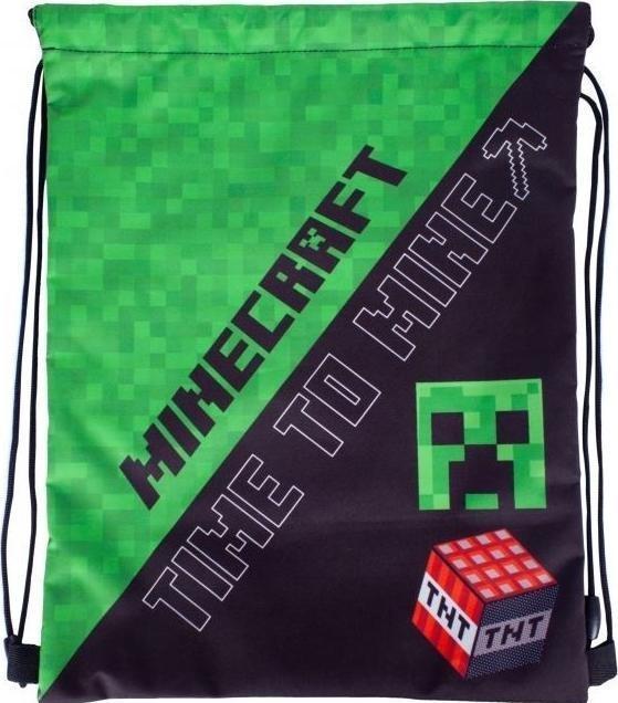 Actual product image Astra Shoe bag Minecraft Time To Mine.