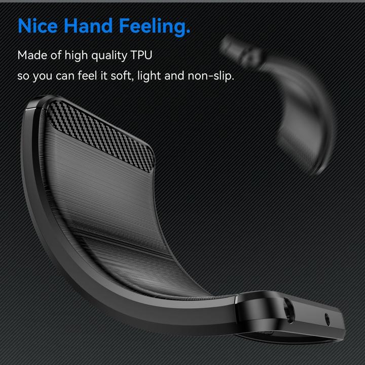 Actual product image König Design Protective mobile phone case for Motorola Moto G14 Case Cover Carbon Bumper Case Shell (Motorola Moto G14)