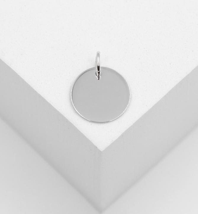 Actual product image Muau Round engraving plate (White gold)