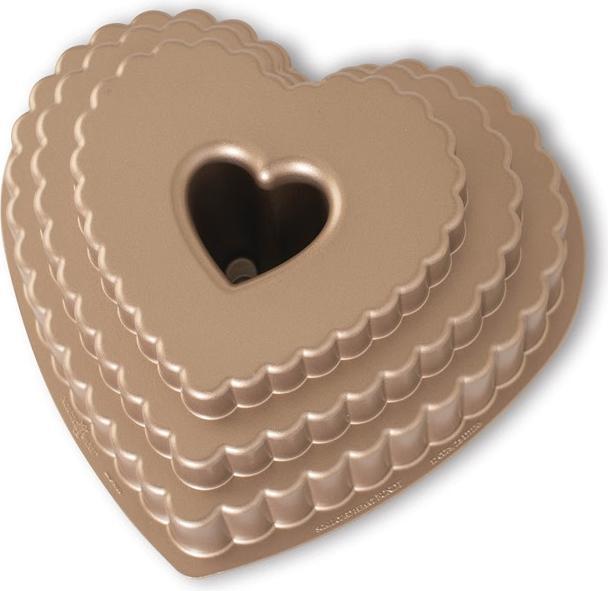 Image du produit Nordic Ware Etagen-Herz-Gugelhupfform